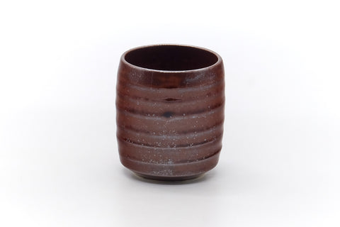 Japanese Teacup - Brown Shino Glazed Mino Yunomi - 100ml