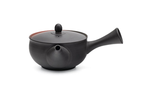 Black Red Yōhen Tokoname Teapot - 250ml