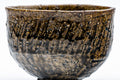 Tezumi — Japanese Matcha Bowl - Coarse Brown Glazed Chawan - 200ml — inverted showing the foot ring