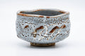 Tezumi — Japanese Matcha Bowl - 加藤秀山 Katou Hideyama - Blue Shino Mino-yaki Chawan - 300ml — front view