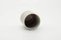 Tezumi — Japanese Teacup - Classic Beige Pink White Drip-Glazed Hagi-yaki Yunomi - 120ml — three-quarter view