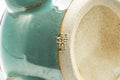 Tezumi — Japanese Kyusu - Green Teal Ceramic Debeso Teapot - 200ml — additional view