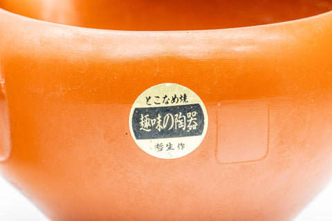 Japanese Yuzamashi - Red Shudei Tokoname-yaki Water Cooler - 300ml - Tezumi