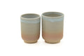 Tezumi — Japanese Teacups - Pair of Meoto Hagi Yunomi - 140ml — front view from another angle