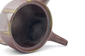 Tezumi — Japanese Kyusu - Ash Glazed Banko Mesh Teapot - 220ml — side profile showing the spout and handle