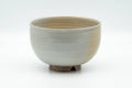 Tezumi — Japanese Matcha Bowl - Beige Grey Glazed Wan-nari Chawan - 350ml — front view from another angle