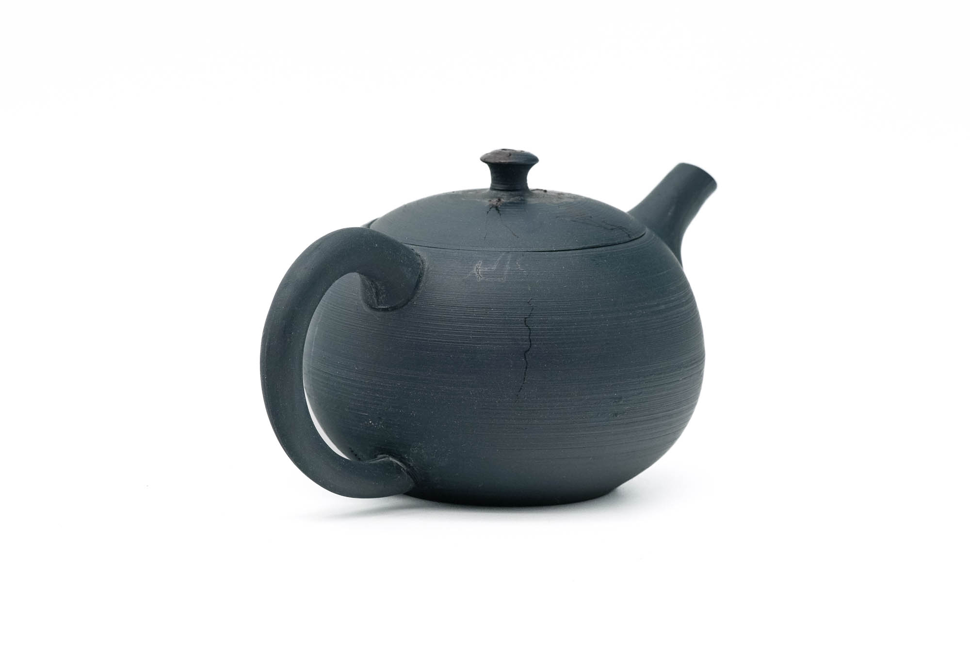 Japanese Kyusu - 原三窯 Genzou Kiln - Blue Mogake Tokoname-yaki Rear-Handled Teapot - 200ml