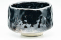 Japanese Matcha Bowl - Jet Black Glazed Wabi-Sabi Chawan - 300ml - Tezumi