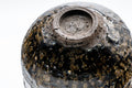 Tezumi — Japanese Matcha Bowl - Coarse Brown Glazed Chawan - 200ml — closeup of the glaze