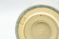 Japanese Teacup - Beige Yellow Drip-Glazed Yunomi - close-up of the base