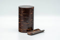 Japanese Chazutsu - Cherry Bark Sakura Wood Weathered Metal Interior Tea Canister - 200ml - Tezumi