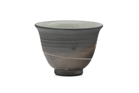 Spiraling Textured Tokoname Teacup - 90ml