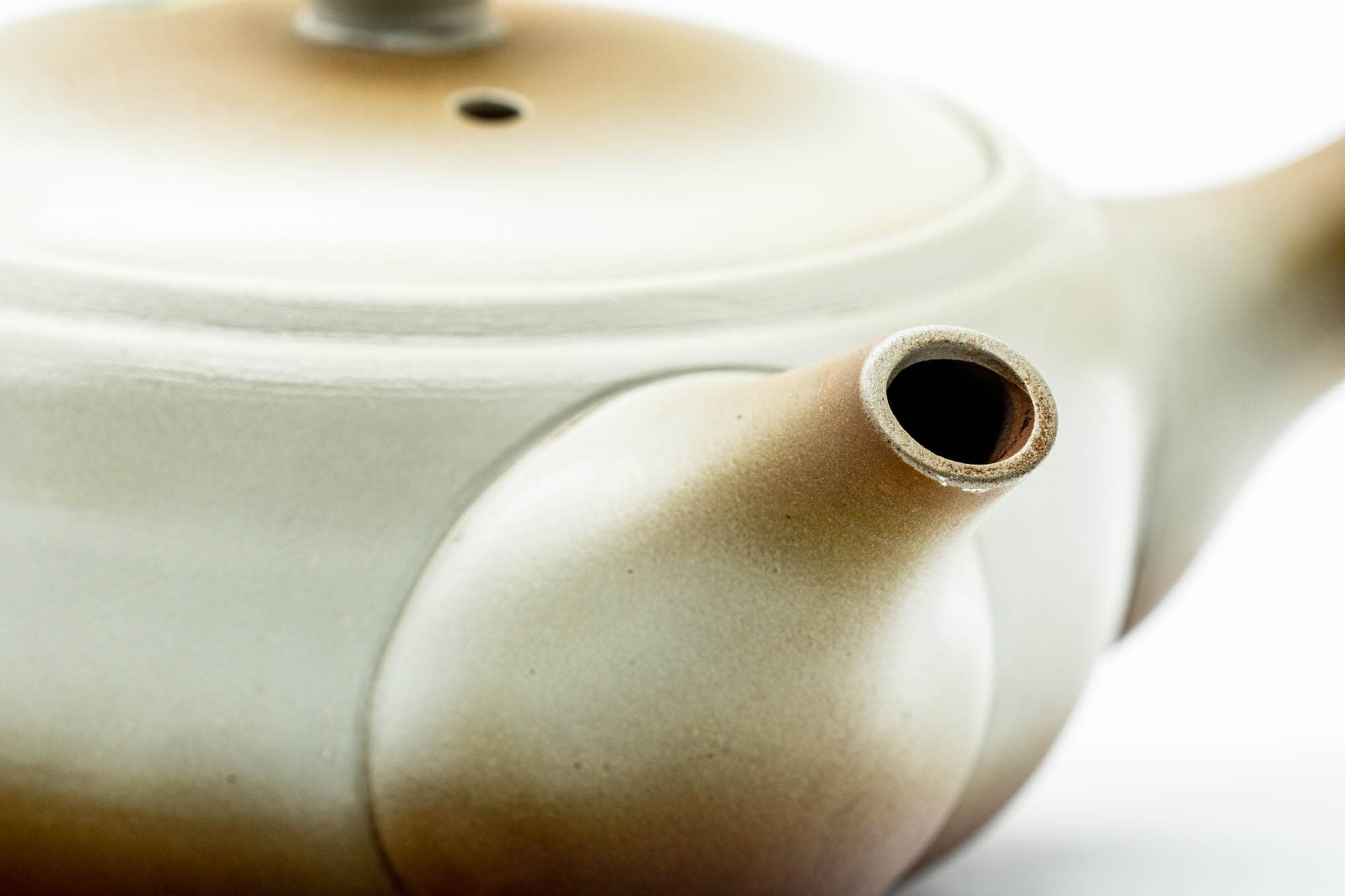 Japanese Kyusu - Beige Brown Gradient Mesh Teapot - 275ml