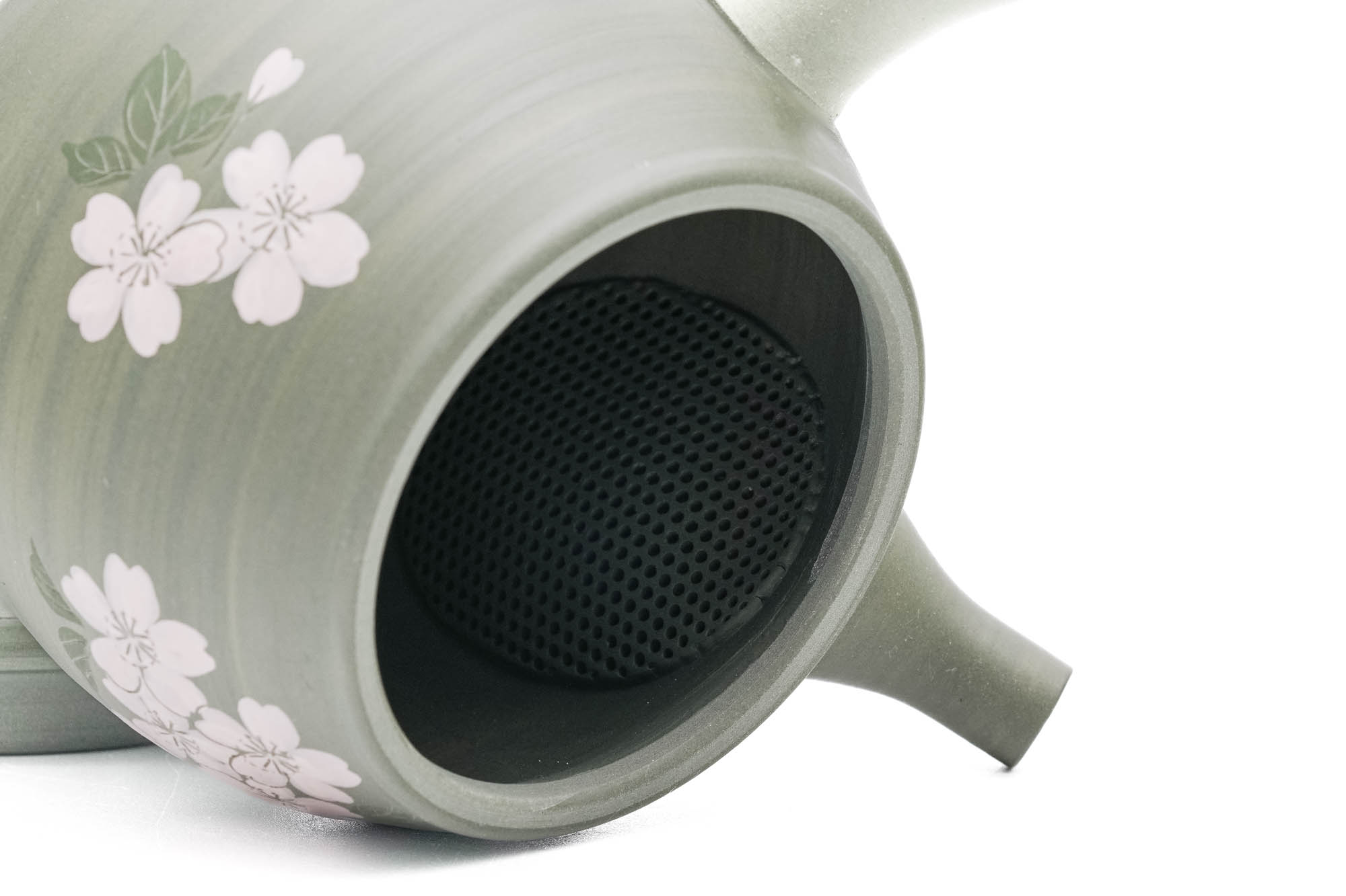 Japanese Kyusu - 玉光 Gyokko Kiln - Sakura Green Ryokudei Tokoname-yaki Teapot - 270ml