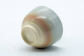 Tezumi — Japanese Teacup - 天鵬山 Tsubaki Kiln - Classic Beige Hagi-yaki Yunomi - 80ml — top-down view of the interior