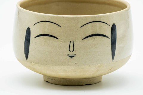 Japanese Matcha Bowl - Smiling Face Wan-nari Chawan - 300ml