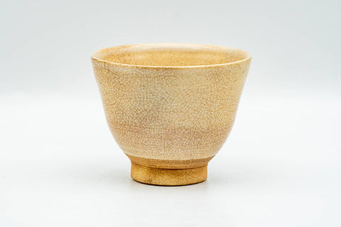 Japanese Teacup - Beige Cream Glazed Hagi-yaki Yunomi - 110ml