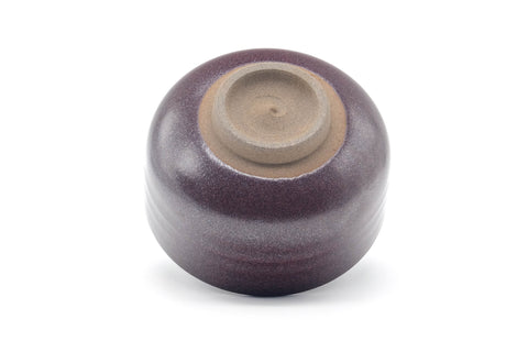 Japanese Matcha Bowl - Purple Yellow Drip-Glazed Chawan - 500ml