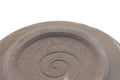 Tezumi — Japanese Kensui - Wide Brown Stoneware Water Bowl - 470ml — inverted showing the foot ring