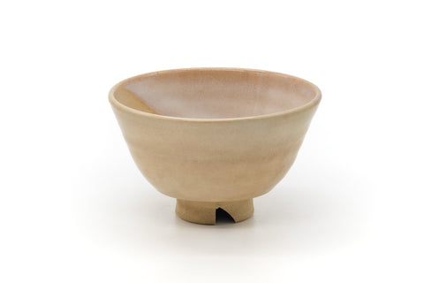 Japanese Matcha Bowl - Beige White Glazed Hagi-yaki Chawan - 400ml