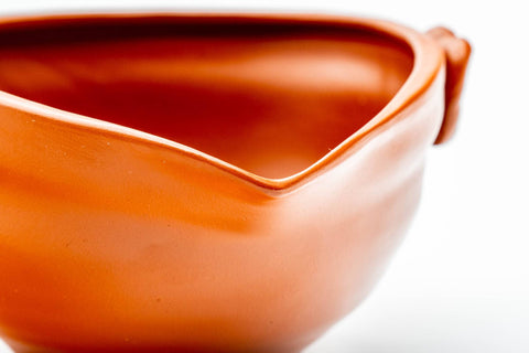 Close-up of the pouring lip of the winged water cooler.