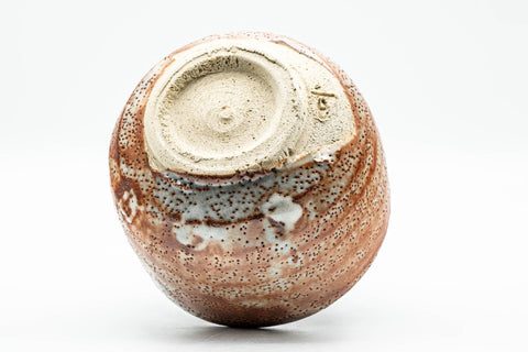 Japanese Matcha Bowl - Orange Shino Drip-Glazed Mino-yaki Chawan - 400ml