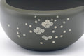 Tezumi — Japanese Katakuchi - Plum Blossoms Ryokudei Tokoname Water Cooler - 180ml — closeup of the foot