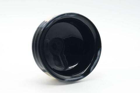 Japanese Kensui - Black Oribe-yaki Water Bowl - 530ml