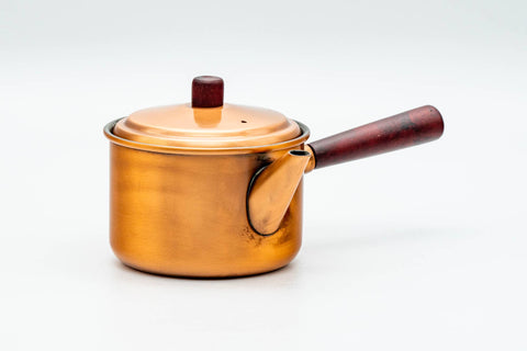 Japanese Tea Set - Copper Kyusu Teapot - Kensui Water Bowl - Chazutsu Storage Container