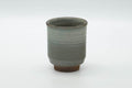Tezumi — Japanese Teacup - Grey Floral Karatsu-yaki Yunomi - 180ml — front view from another angle