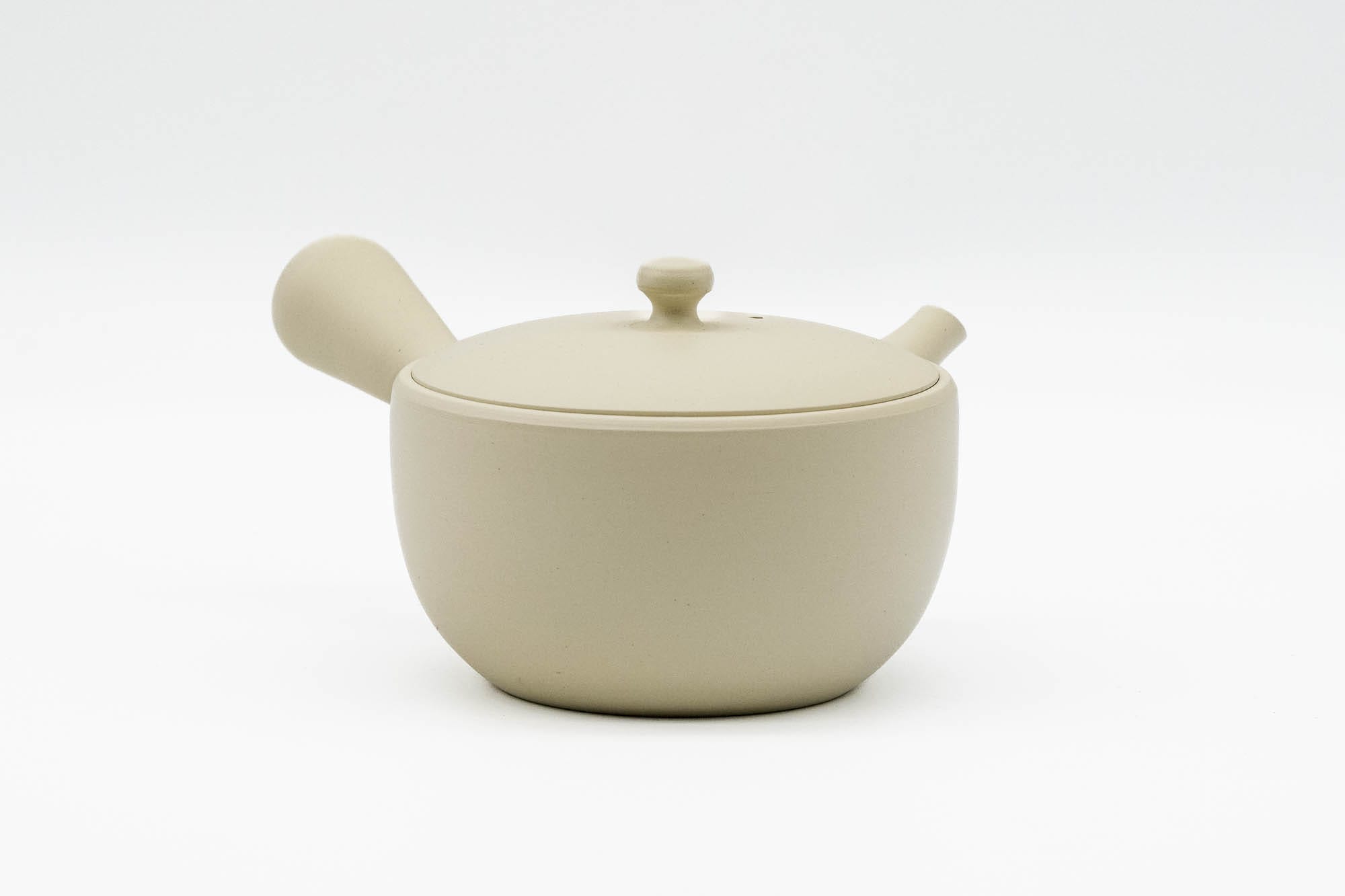 Japanese Kyusu - 陶仙窯 Tosen Kiln - White Tokoname Teapot - 200ml