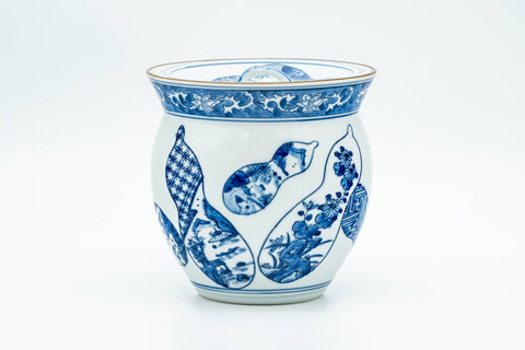 Japanese Mizusashi - Blue Gourd Arita-yaki Fresh Water Container - 1000ml
