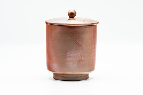 Japanese Teacup - Earthy Bizen-yaki Lidded Yunomi - 140ml