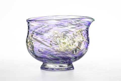 Sora 宙  - Purple Glass Spouted Matcha Bowl - 200ml