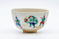 Tezumi — Japanese Matcha Bowl - Parading Musicians Kyo-yaki Chawan - 200ml — front view from another angle