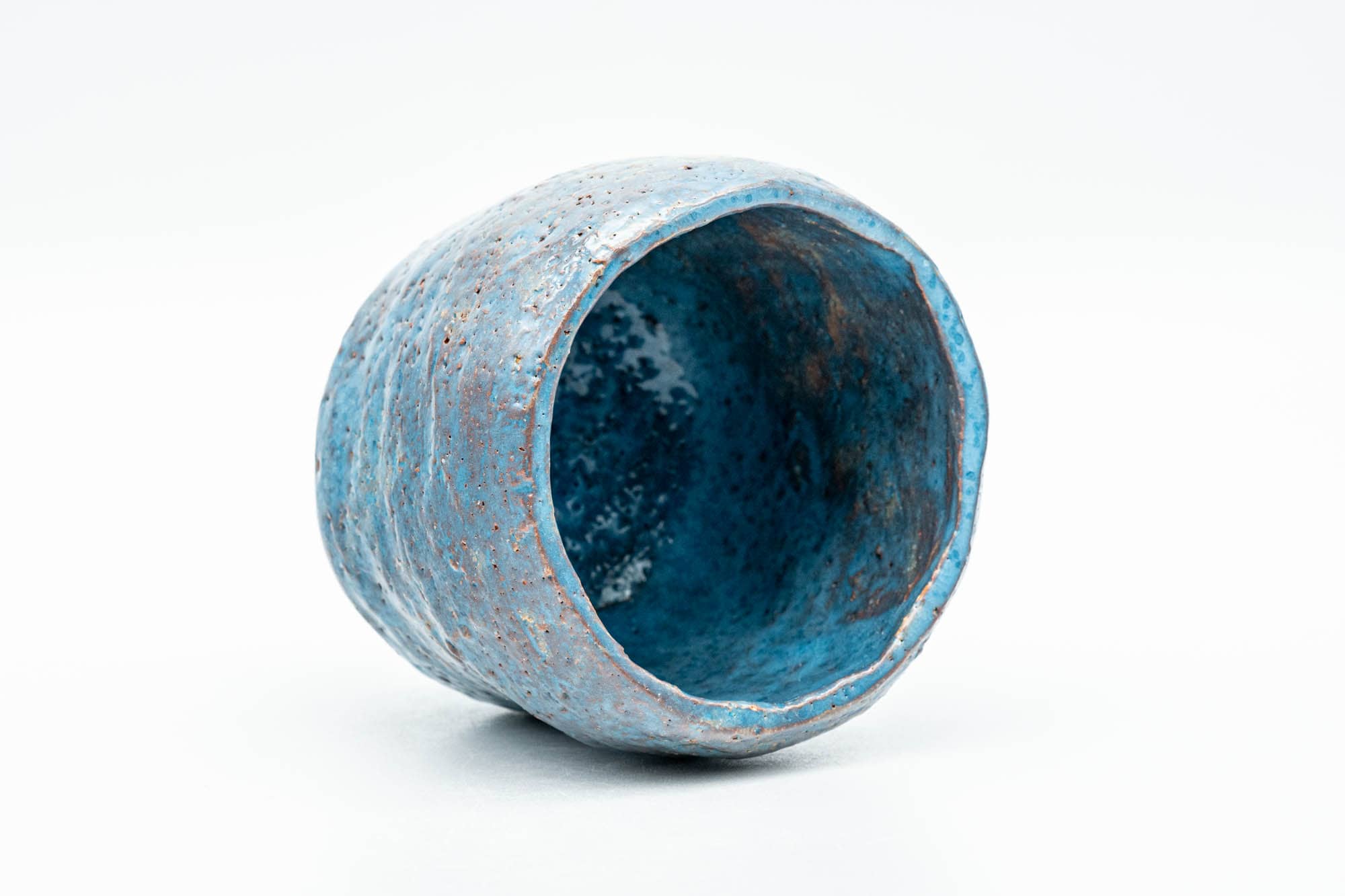Japanese Teacup - Blue Shino Glazed Wabi-Sabi Yunomi - 150ml - Tezumi