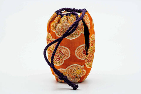 Japanese Chaire - 桶谷定一 Teiichi Oketani - Black Drip-Glazed Katatsuki Kyo-yaki Tea Canister with Shifuku