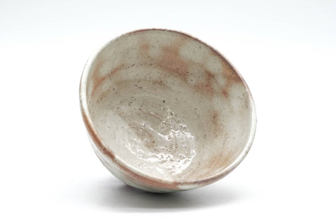 Japanese Matcha Bowl - Beige Pink Gohonte Hagi-yaki Spiraling Chawan - 150ml