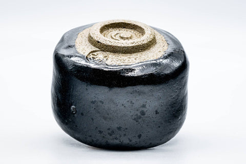 Japanese Matcha Bowl - 松楽窯 Shoraku Kiln - Black Egret Kuro-Raku Chawan - 400ml