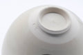 Tezumi — Japanese Matcha Bowl - Geometric Emblemed Kyo-yaki Chawan - 300ml — inverted showing the foot ring