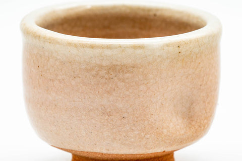 Japanese Teacup - Pink Glazed Thumb-Indented Guinomi - 60ml