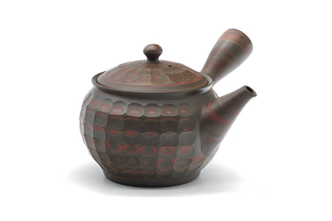 Faceted Green Nerikomi Tokoname Teapot - 280ml