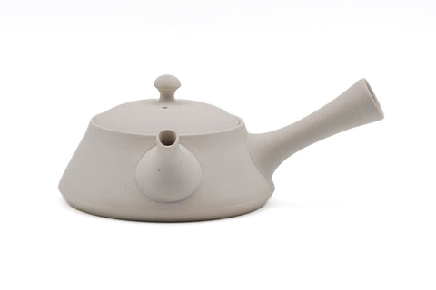 Trapezoidal White Tokoname Teapot - 200ml