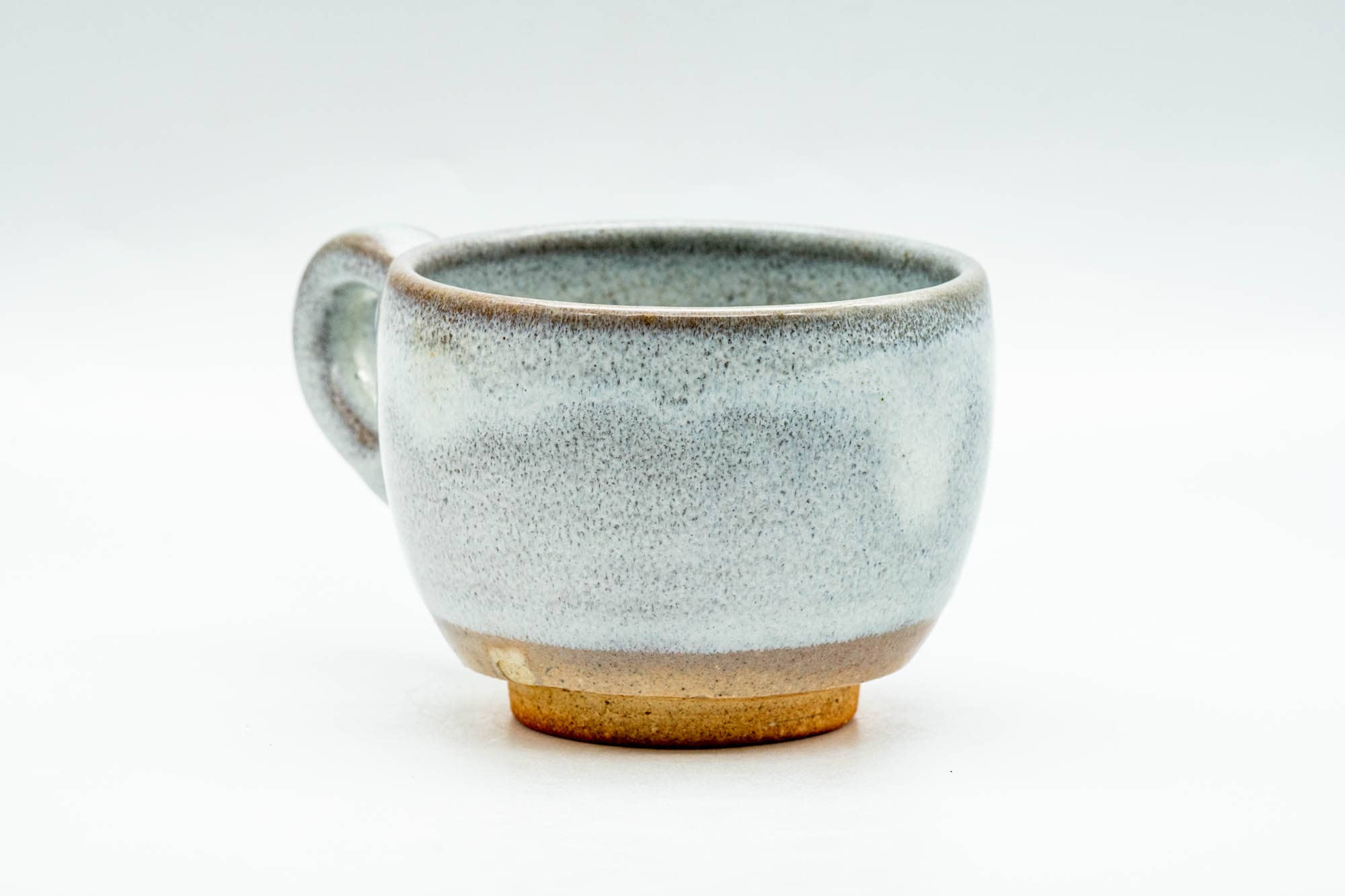 Japanese Teacup - Milky White Glazed Ushirode Yunomi - 130ml
