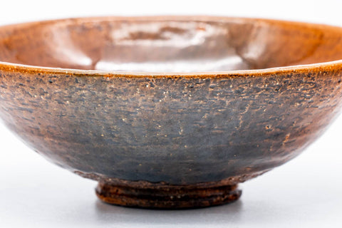 Orange Candy Glazed Raku Summer Chawan