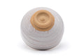 Tezumi — Japanese Teacup - Large Akahada-yaki Yunomi - 250ml — top-down view of the interior