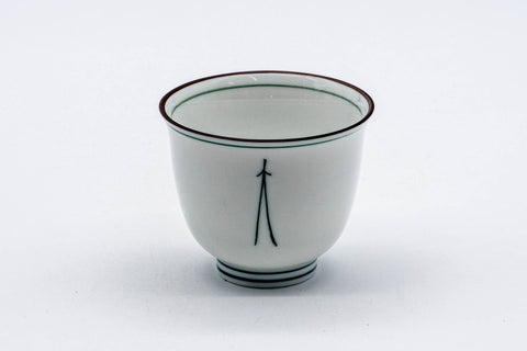White Porcelain Pine Needle Mino-yaki Yunomi - 100ml