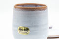 Tezumi — Japanese Teacup - Large White Glazed Hagi-yaki Lidded Yunomi - 220ml — closeup of the glaze