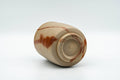 Tezumi — Japanese Teacup - Beige Hidasuki Bizen-yaki Yunomi - 180ml — top-down view of the interior