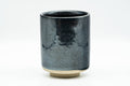 Japanese Teacup - Black Metallic Tenmoku Glazed Tsutsu-gata Yunomi - 200ml - Tezumi